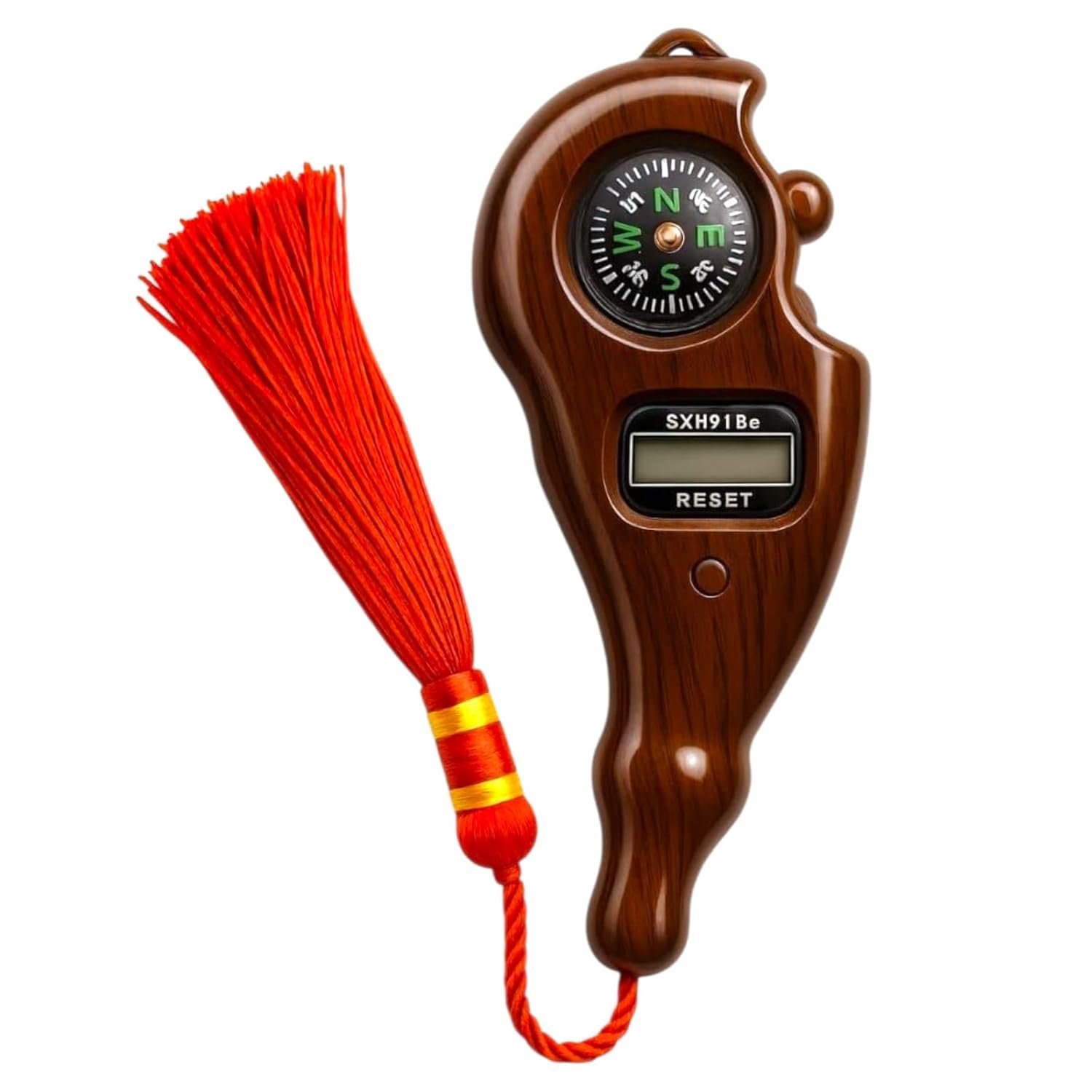 Digital Finger Counter for Pooja & Meditation | Wooden Portable Japa Mala Counting Device with LCD Display for Prayer, Chanting, Mindfulness & Spiritual Practice