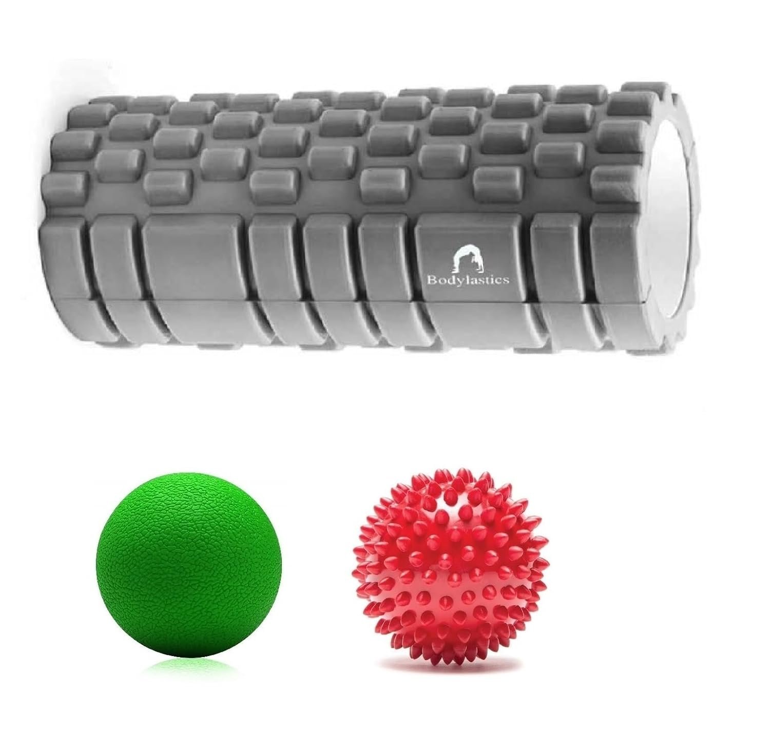 Bodylastics 33cms Foam Roller for Deep Tissue Massage, Relief from Sore Muscles Pain, Pre & Post Exercise Fitness Workout Sessions