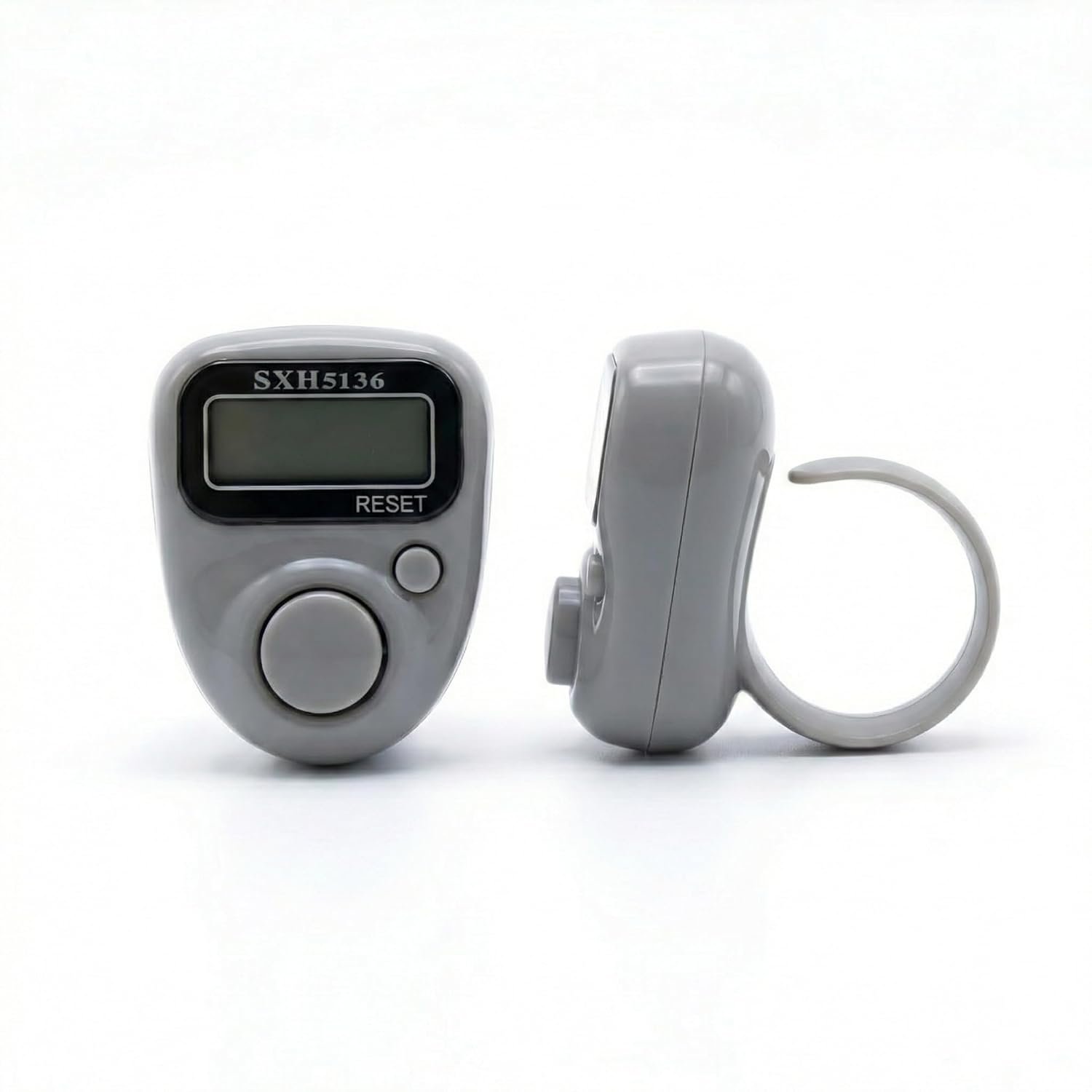 Digital Finger Ring Tally Counter, Blue, LCD Display, with Reset Button (Model No-511) (Grey)