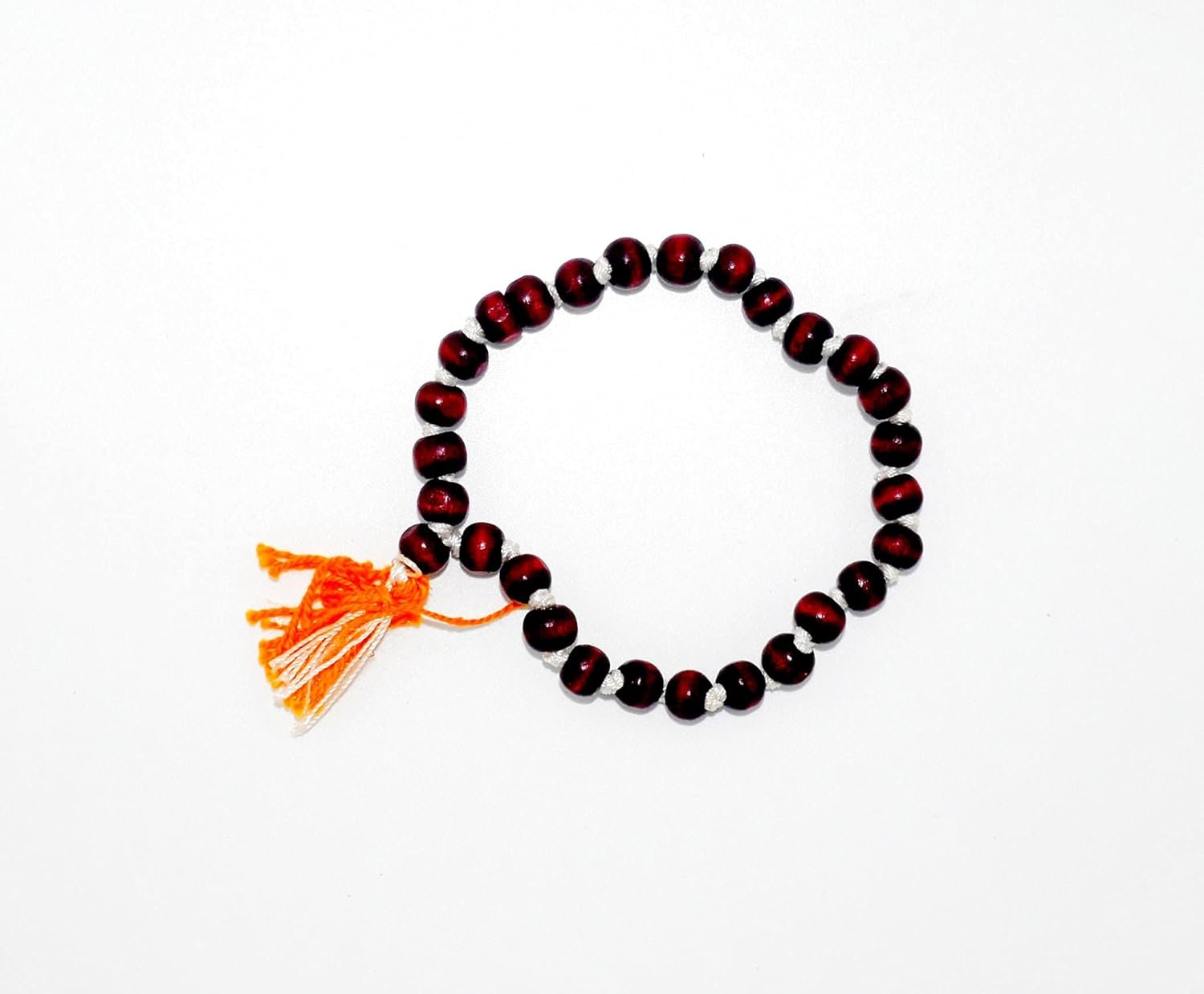 Vrindavan Beauty Products Original Red Sandalwood Mala (Wrist Band)/ Original Lal Chandal Mala – 27 Beads Jap Mala