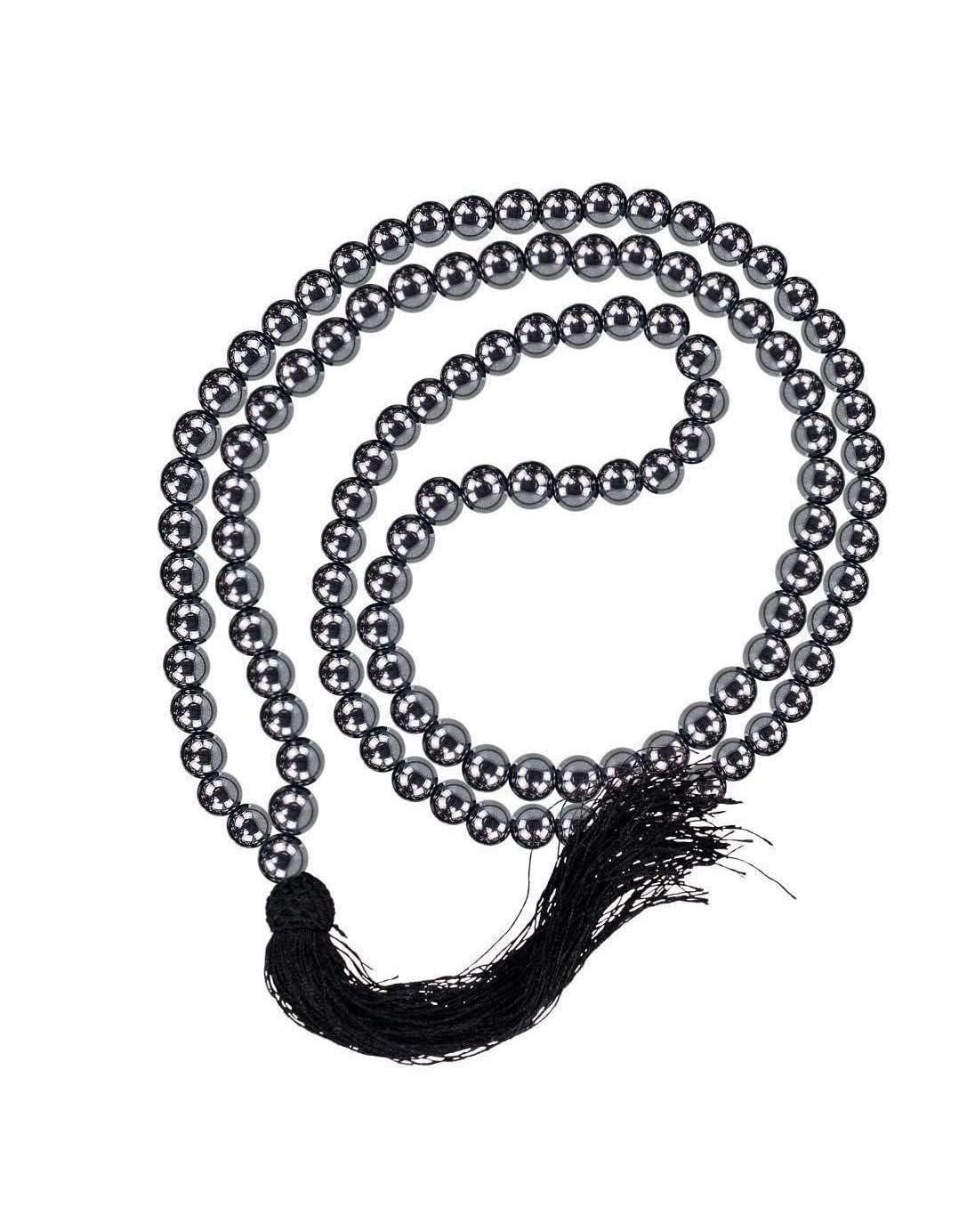 Happiness Hub 6 mm Magnet Mala for Men Women 108+1 Beads Chumbak Knotted Jap Mala