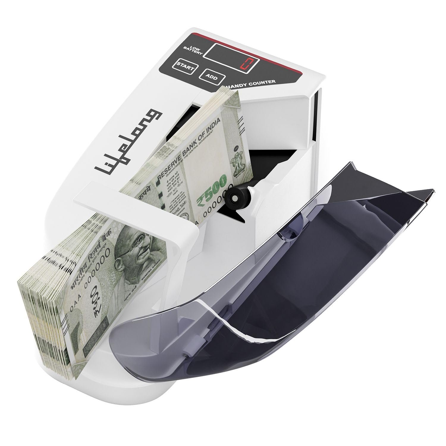 Lifelong Portable Note Counting Machine with LED Display | Fast & Accurate Cash Counter with Auto Start/Stop – Ideal for Shops & Offices