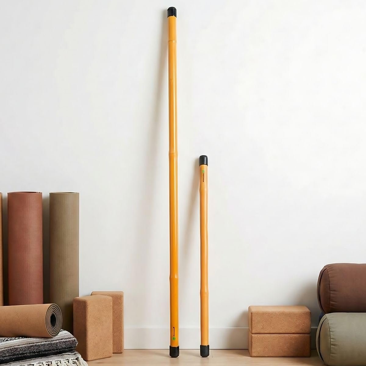 5.5ft & 2.5ft Full Body Stick Mobility Kit | Mobility, Stretch, Posture Corrector, Yoga, Exercise, Pilates | Splinter-Free Finish | Ecofriendly