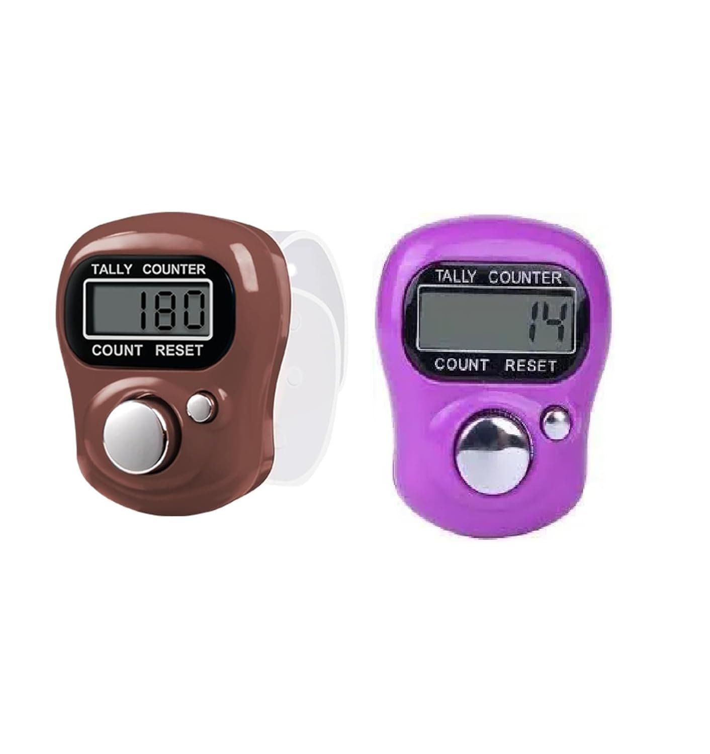 Mala Jaap Counter, Counting Machine for Japa, Naam Jap Counter, Finger Counter Ring, Set of 2 Color May Vary