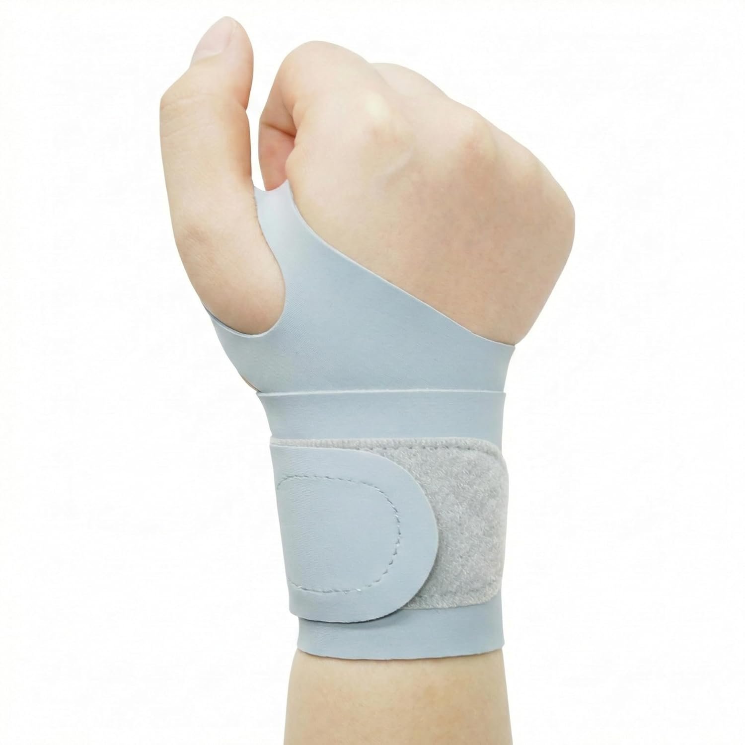 Lightweight Wrist Support for Gym & Sports – Skin-Friendly Adjustable Support for Tennis, Badminton & Orthopedic Injury Protection Grey