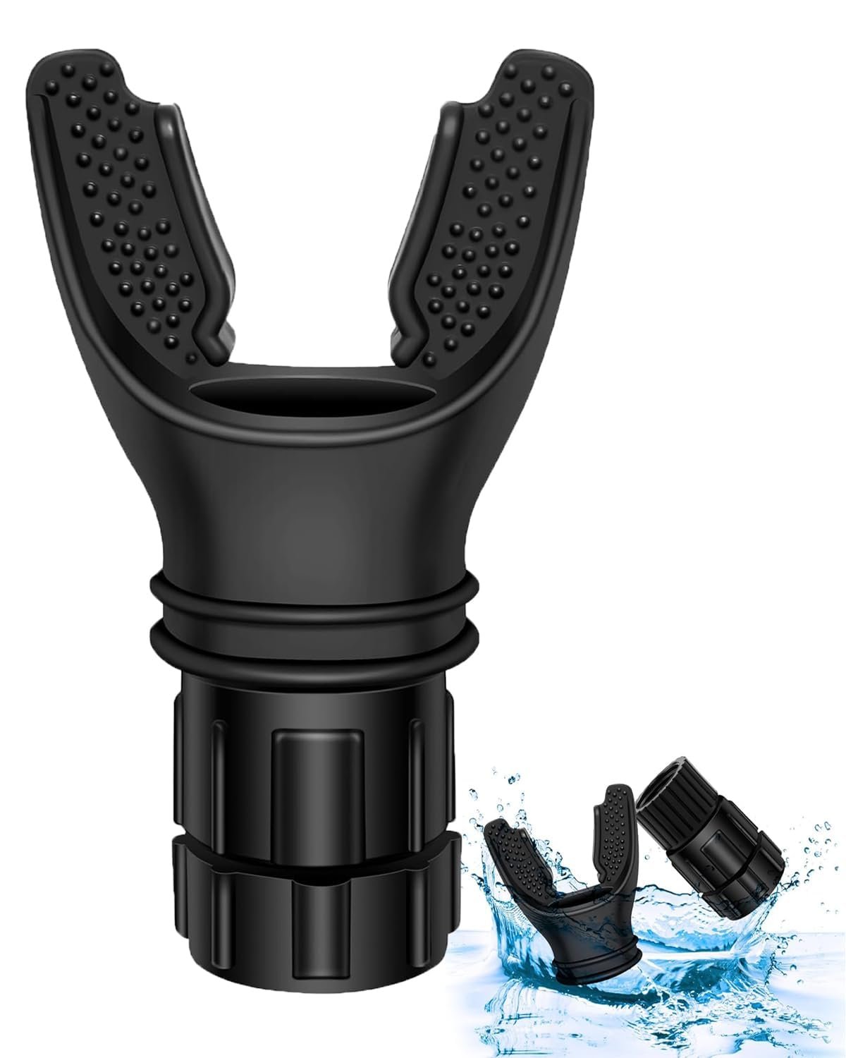 Lung Capacity Exercise Device, Respiratory Muscle Trainer, Sports Breathing Fitness Equipment for Men and Women, Black