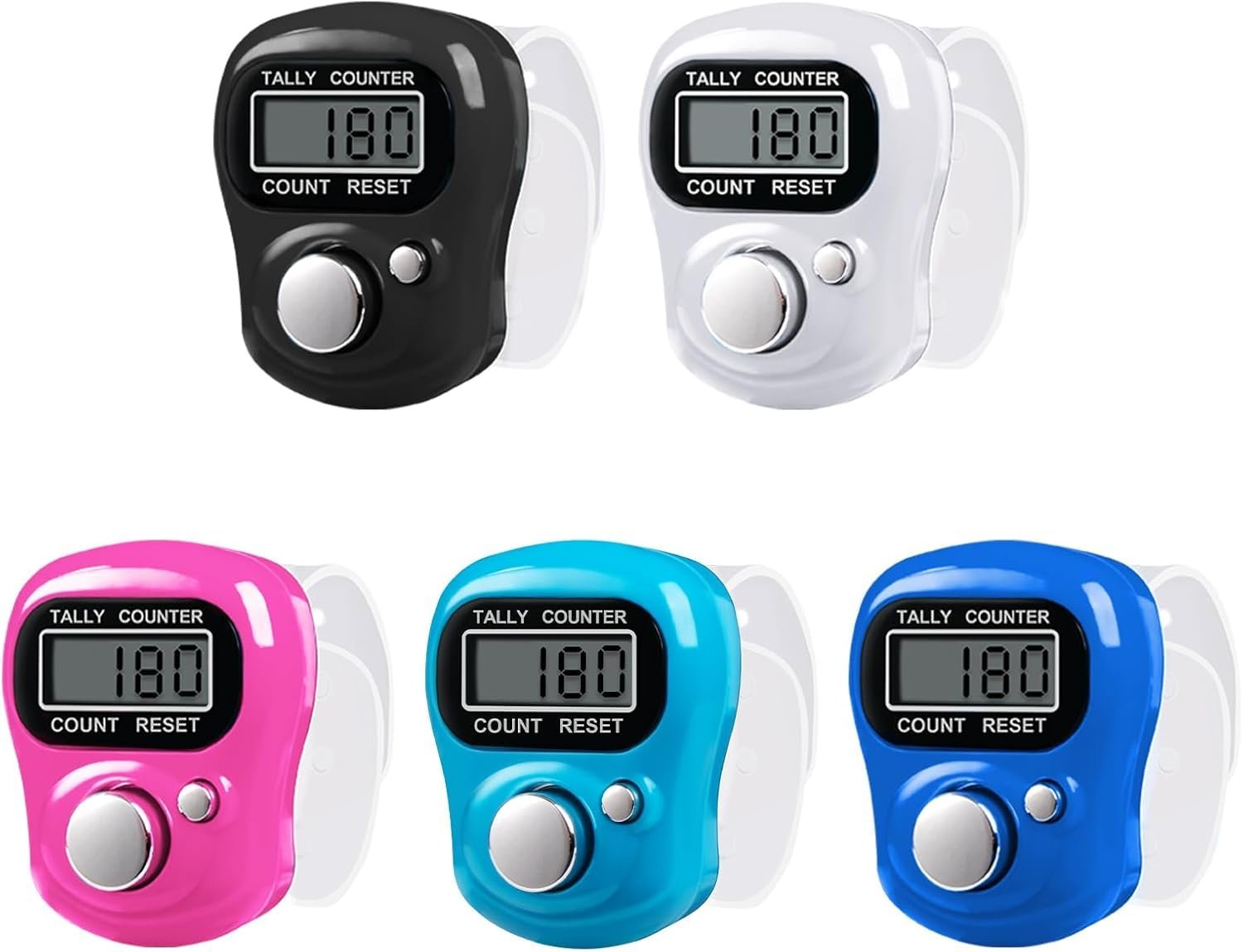 Counter for Chanting Mantra Digital Electronic Tally Counter for Cricket Umpire and Various Counting Purpose(5 Pcs)