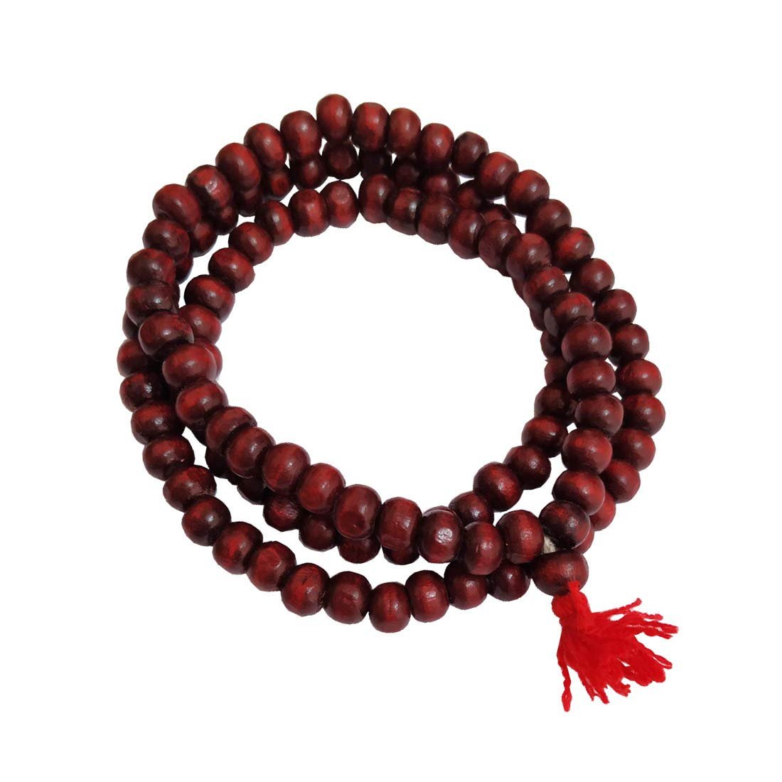 Infinity Red Sandalwood Pooja and Jap (108 Beads) Mala for Men and Women
