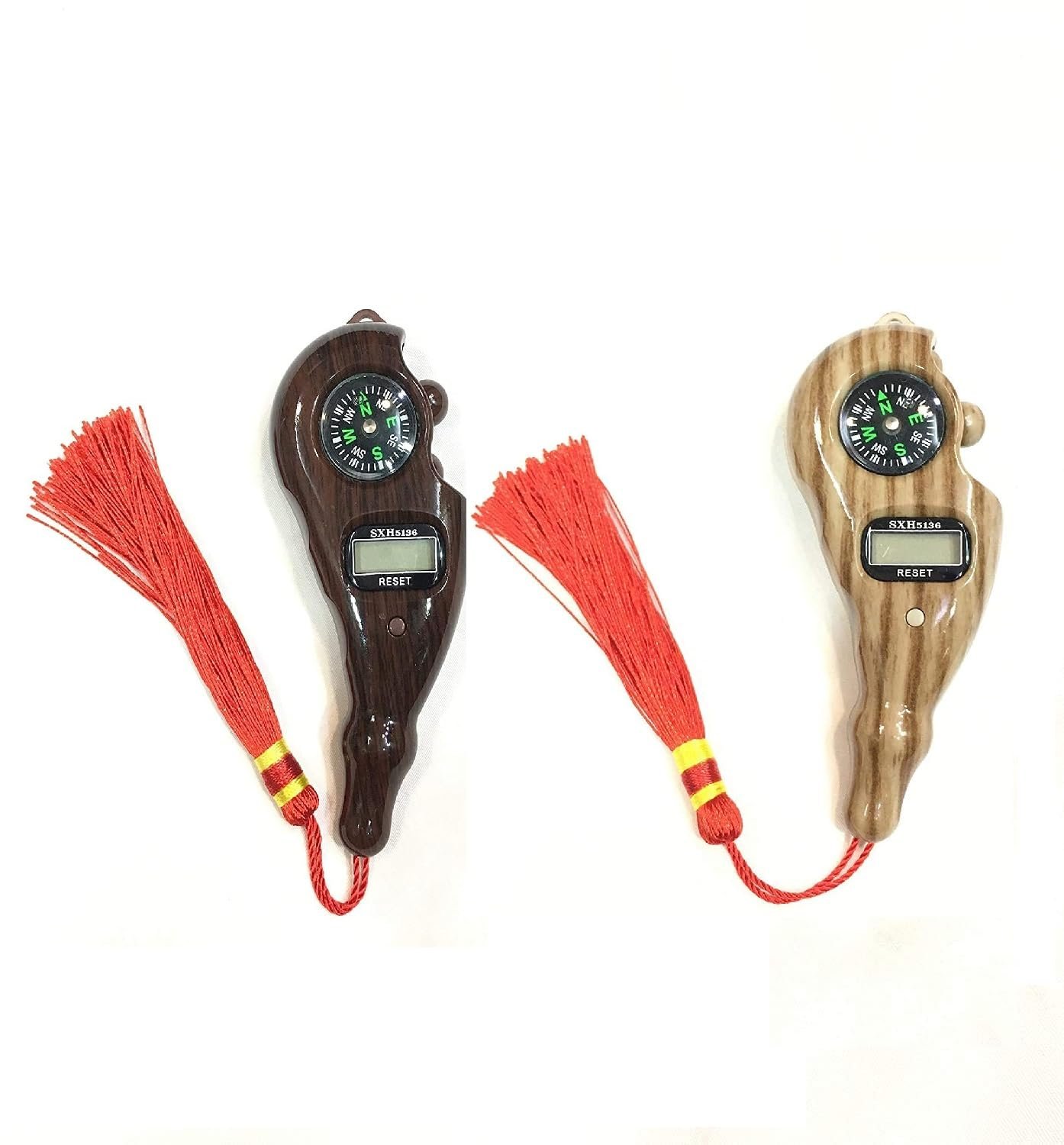 SHOPOLIFE 2 Pc Digital Finger Rotating Prayer Beads with Compass/Tally Counting Machine, Islamic Muslim Buddha Tasbih, Hindu Mala Mantra Jap (Multicolor – 2 Piece)