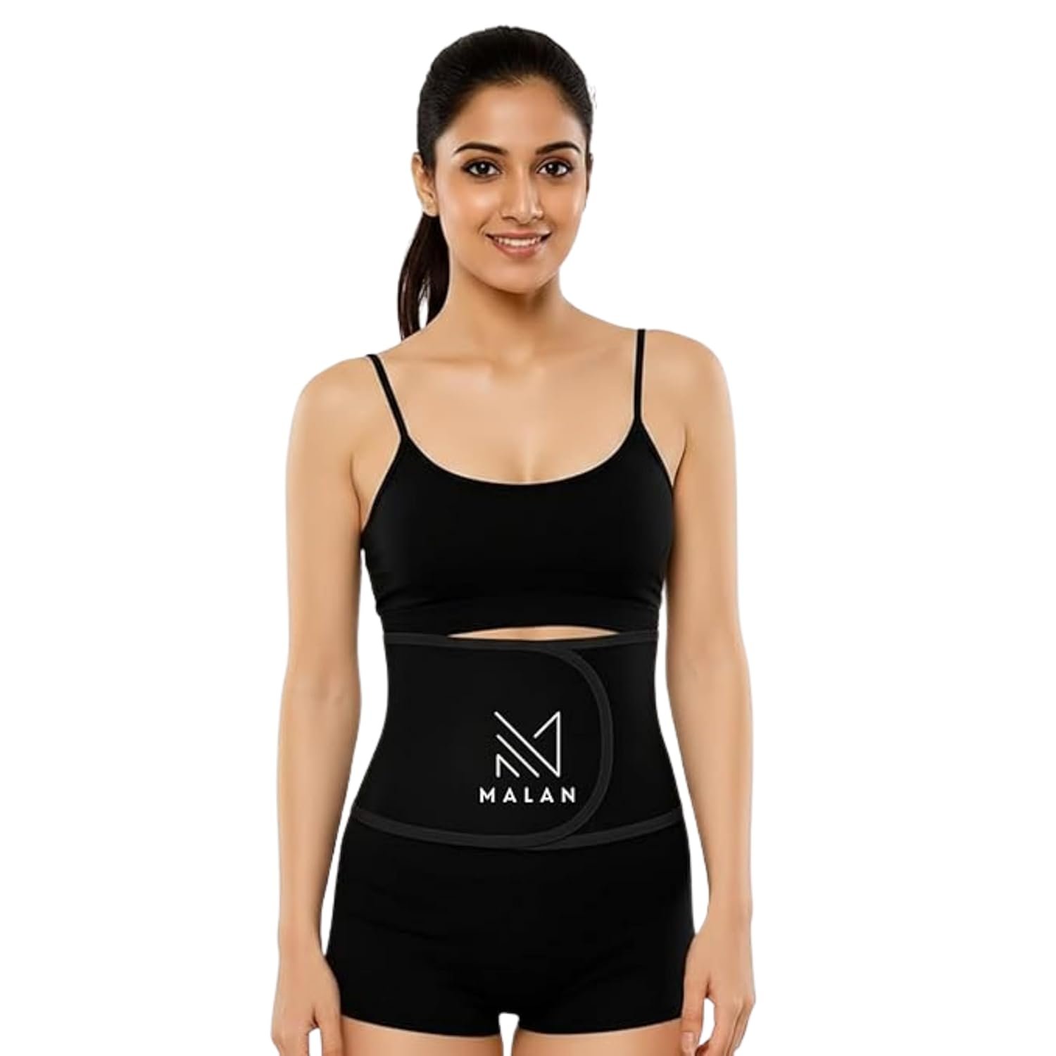 MALAN Sweat Belt for Men & Women Fat Burner | Tummy Shaper for Women & Men | Neoprene Waist Trimmer for Weight Loss, Back Support & Posture Correction Belt for Gym, Workout & Fitness Training