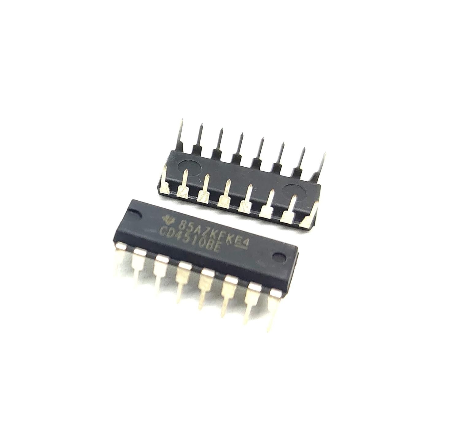 INVENTO 2Pcs CD4510BE 4510 IC CMOS Binary Up/Down Counter, D- Type Flip Flop, 8 MHz, 3 V to 18 V, DIP-16