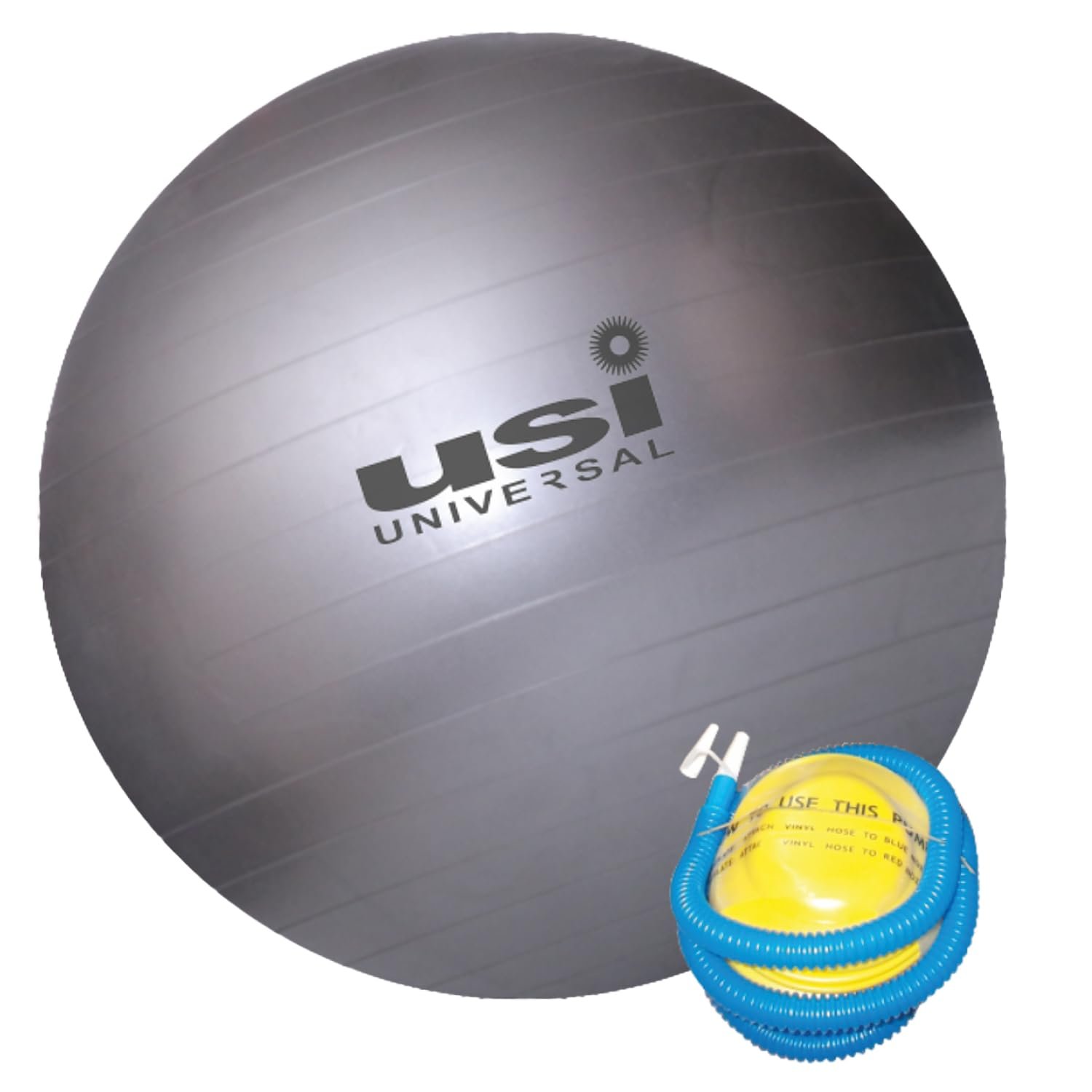 USI UNIVERSAL Exercise Ball, 85cm Yoga Ball for Stability Work Out, Birthing Ball for Pregnancy, Anti-Burst Swiss Balance Fitness Ball for Gym Office Physical Therapy Pilates With Pump