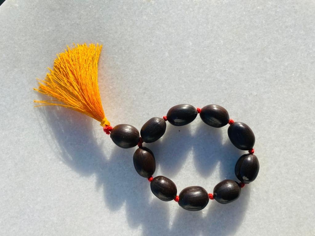 Kamal Gatta Knoted Jap Mala (9+1) Beads| Natural Lotus Seeds Mala| for Meditation Mantra Chanting & Pooja