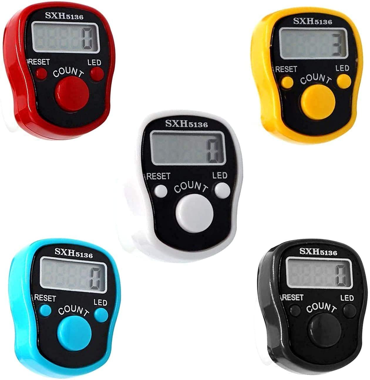 Digital Finger Tally Counter – 5 Digit Electronic Jap Mala Counter | Mini Finger Ring Tally Device for Mantra Jaap, Prayer, Meditation & Chanting | Electronic Japa Mala Counter for Pooja