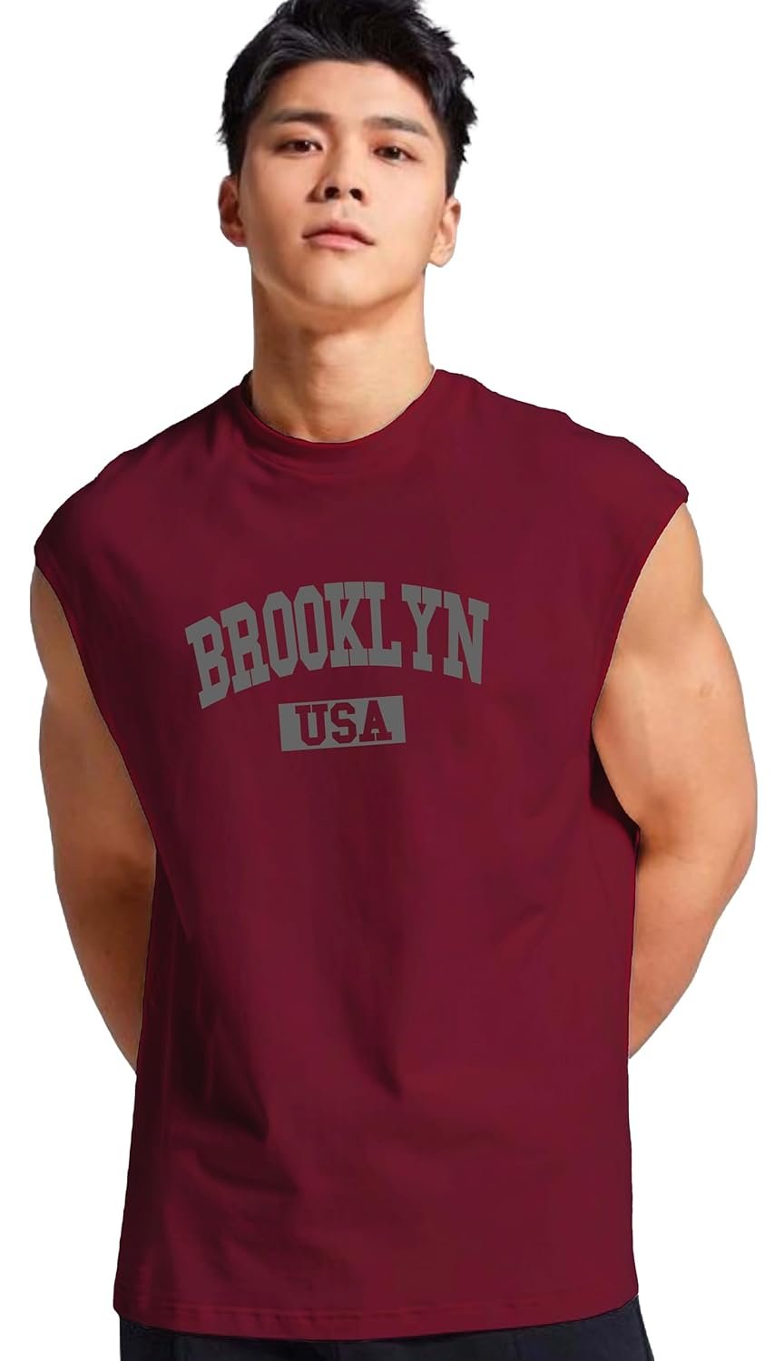 JUARI BE A GENTLEMAN Men’s Sleeveless Tank Top – Premium Cotton Blend Muscle Fit Gym Vest | Casual Summer Workout Shirt | Breathable & Lightweight Fitness Wear for Bodybuilding, Running & Daily Use