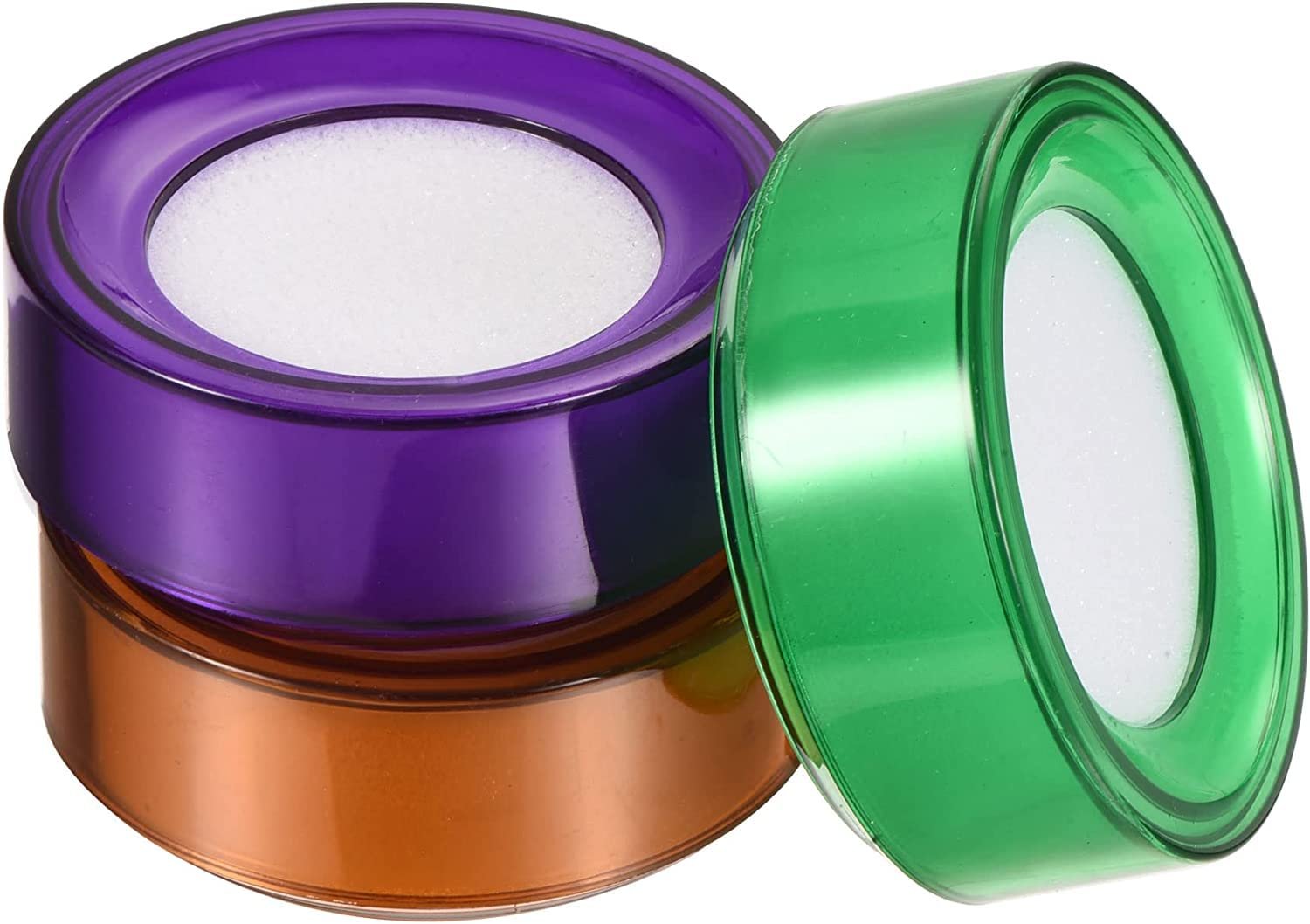 Amazon Brand – Umi Finger Wet Sponge Finger Damper 2.7 Inch Diameter for Cash Counting Multicolor 3in1 Set