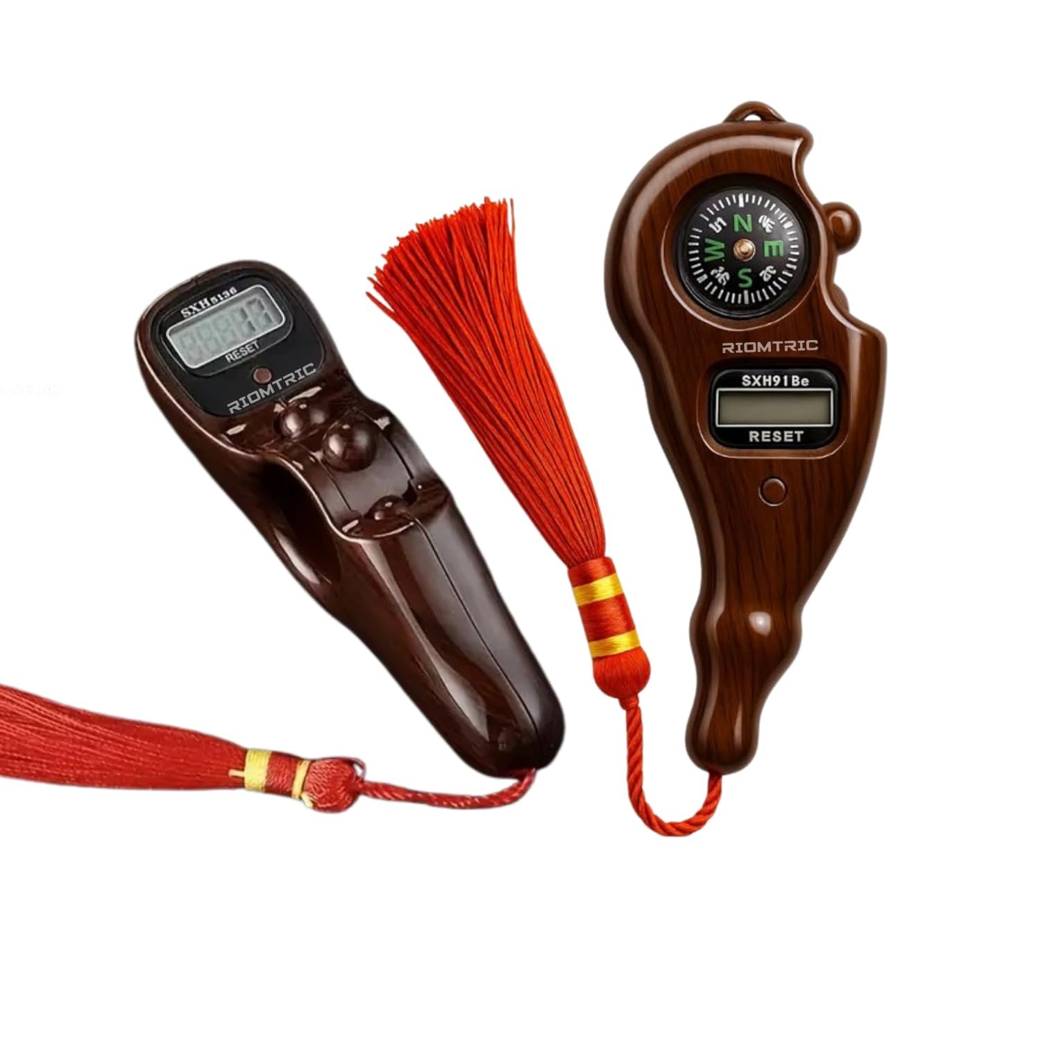 Mantra Jaap Digital Tally Counting with Compass Finger Unique Design & Portable Hand Finger Counting Digital Set-1 -Different Use Naam Mantra Jaap -Multi-Color (Combo 2PC)