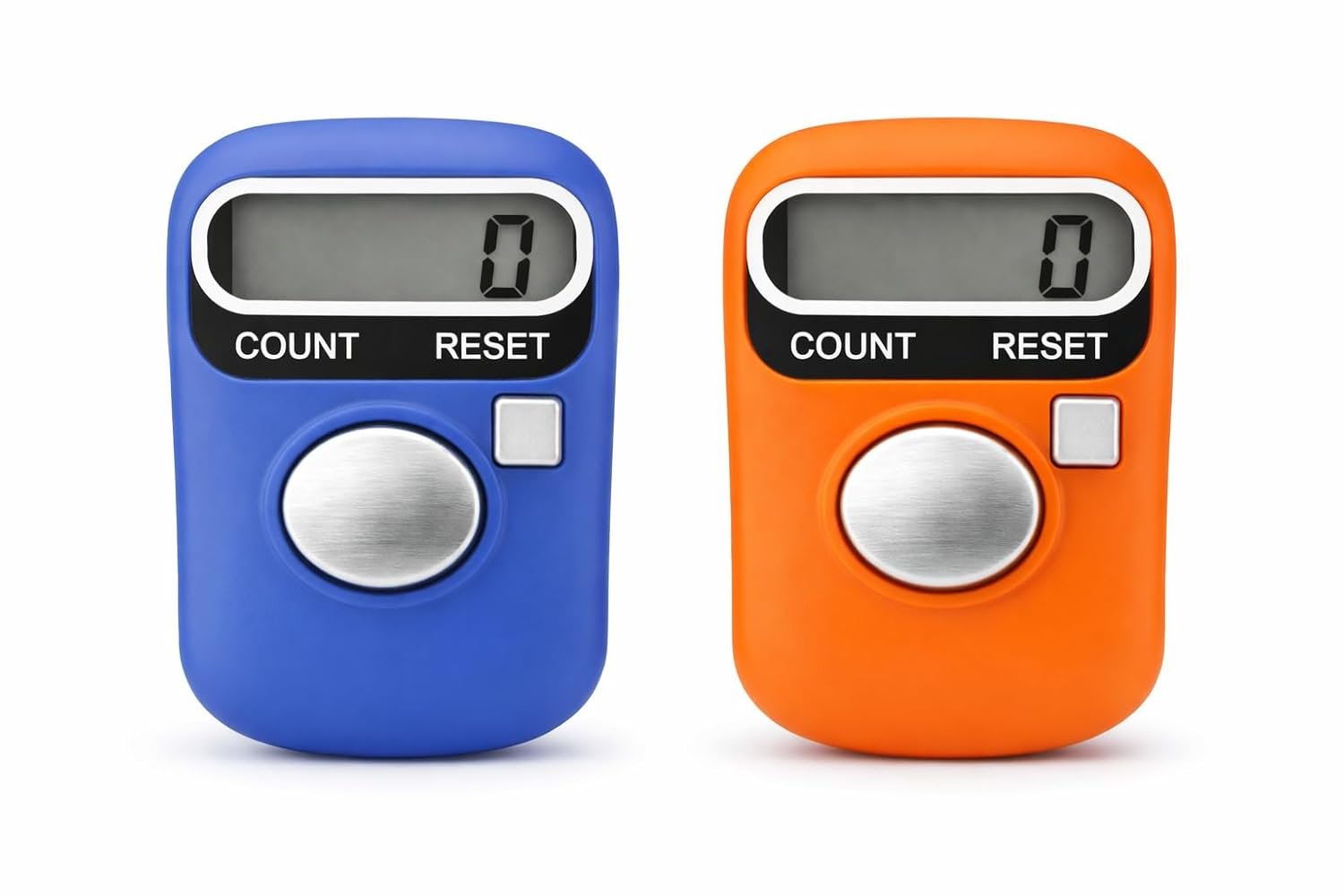 (Pack of 2) ZENVXM Digital Tally Counter for Mantra Jaap & Naam Jap – Finger Counter for Chanting, Meditation, Pooja & Prayer – Electronic Jap Counting Machine for Daily Devotion (Multi Color)