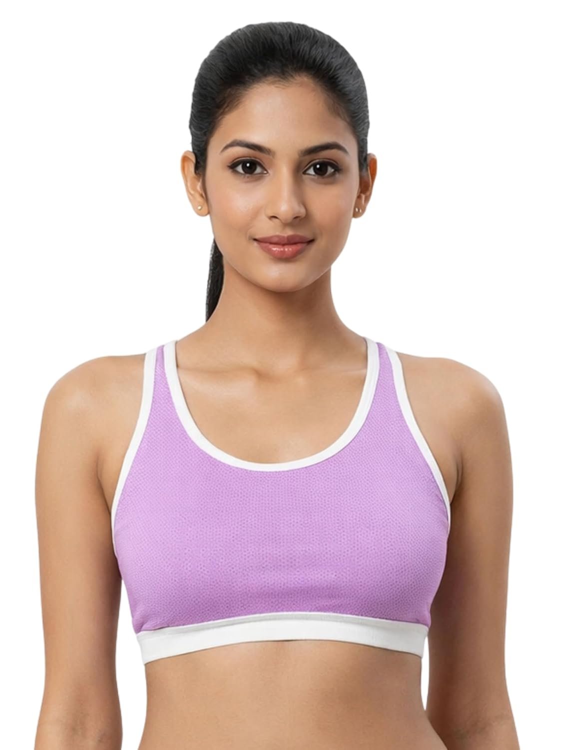 DChica Essentials Quick-Dry Mesh Sports Bra for Women, Activewear Sports Bra for Ladies, Yoga-Gym Workout Bra