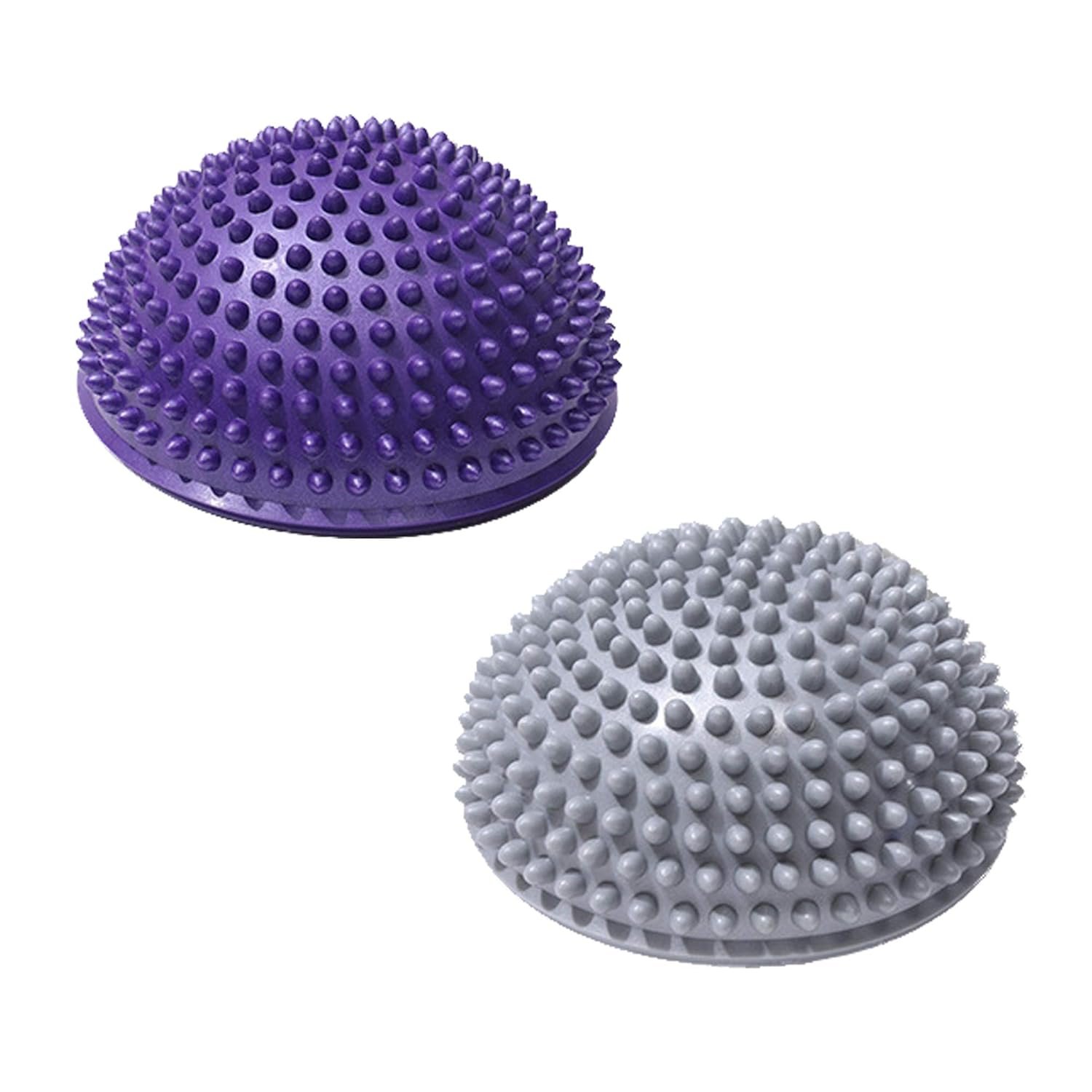 ABTRIX WITH AB Hedgehog Balance Pods, Pimples Pilates Ball, Half Spiky Fitness Domes for Kids Adults Sports, Foot Massage, Stability Training, Muscle Balancing Therapy, Yoga Gymnastics Exercise