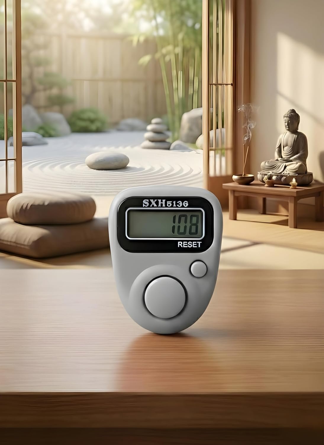 Digital Counter Tally Counter, Pink, LCD Display, Reset Button, Meditation Prayer Yoga (Model No-511) (Grey)