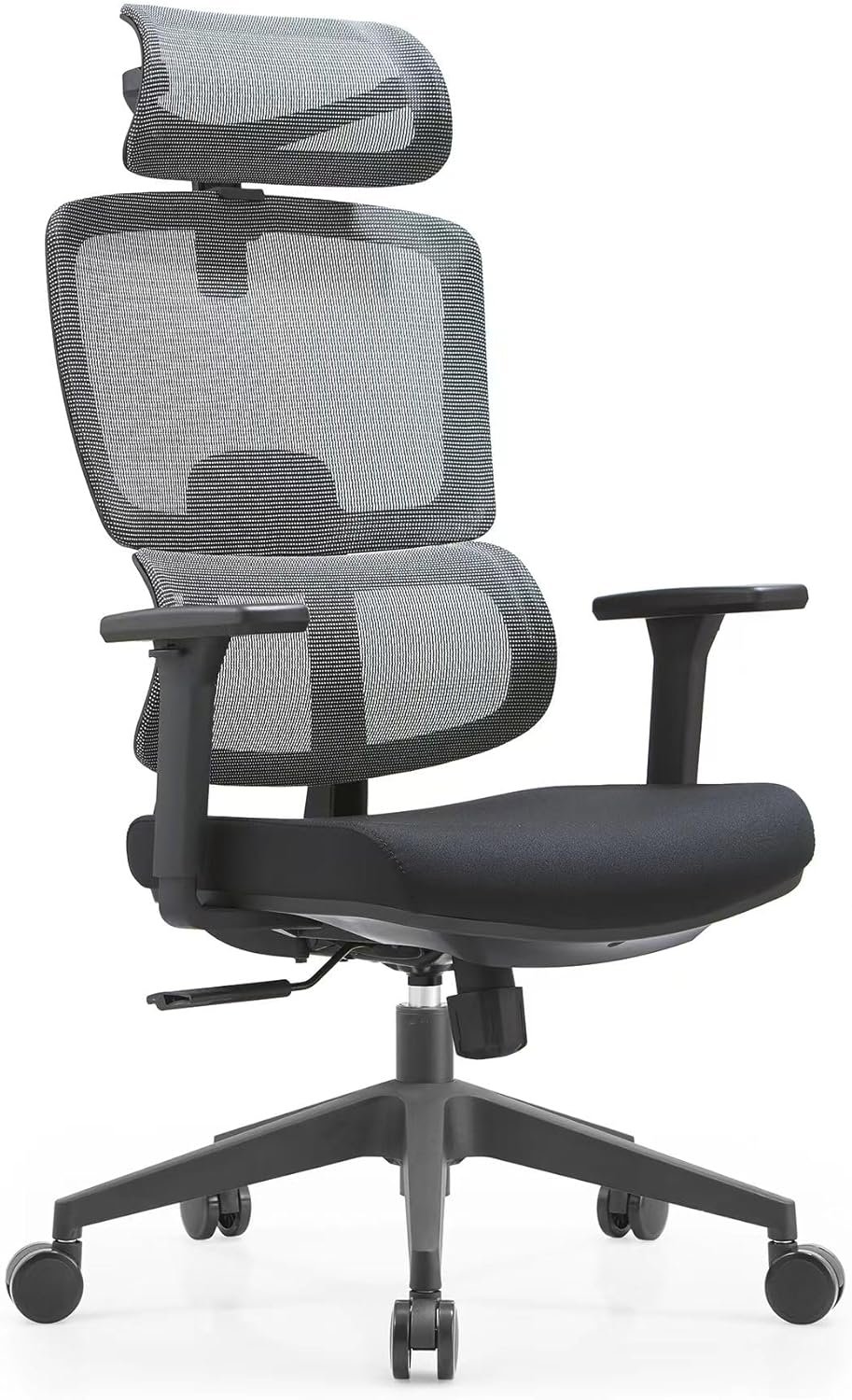 Premium Mesh Executive Home Office Desk Chair, with Ergonomic Lumbar, Black