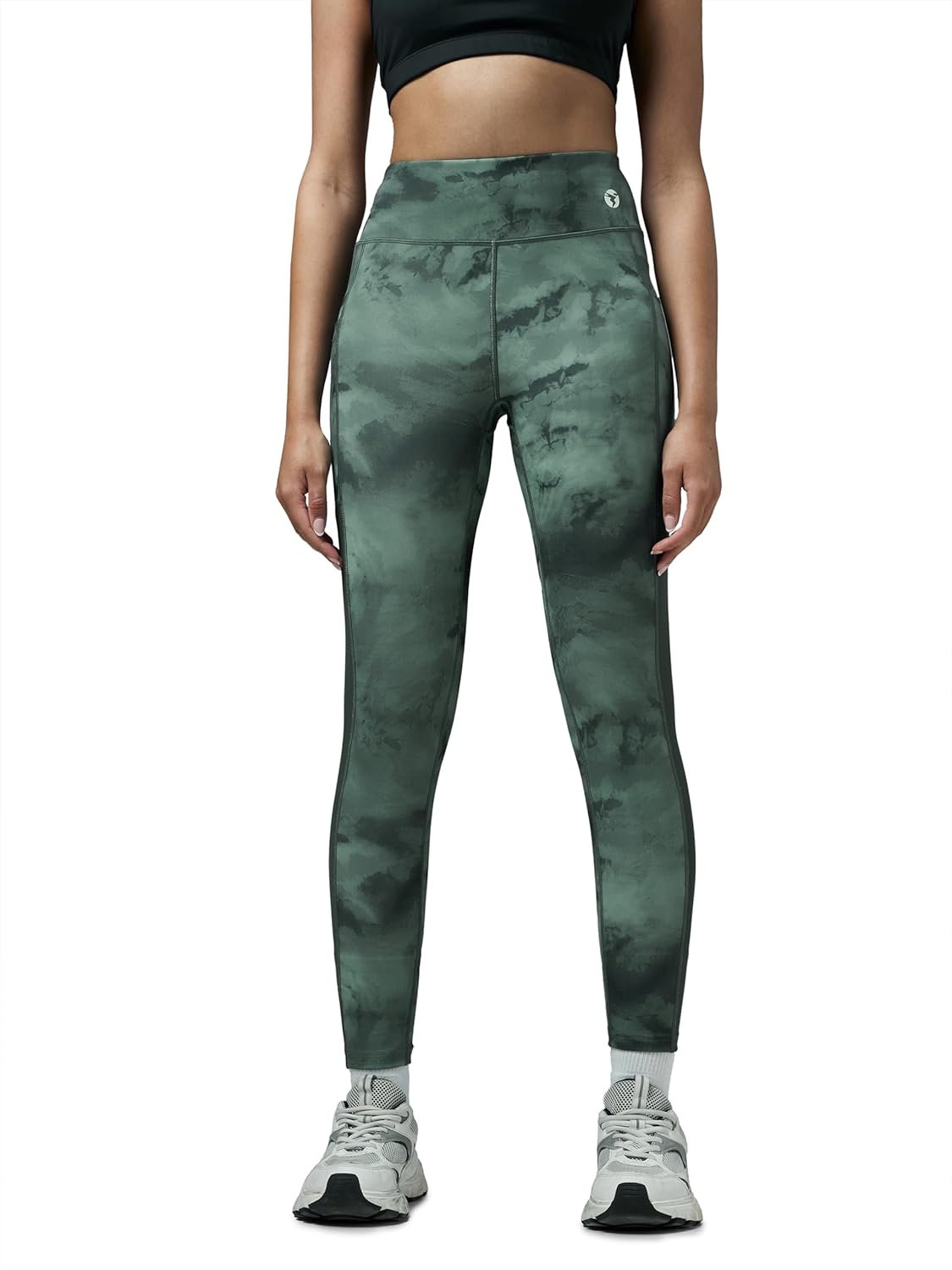 TECHNOSPORT Women’s Skinny Fit All Over Print Tights for Gym, Workout, Yoga & Sports