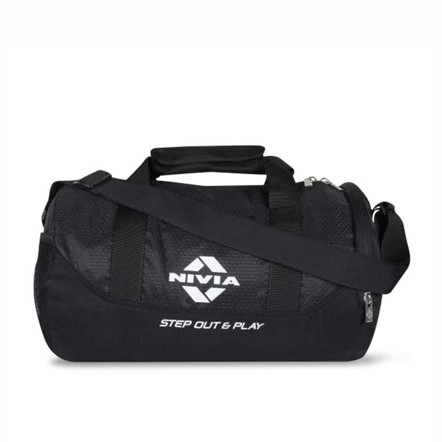 NIVIA Beast Gym Bag-4 Polyester, Unisex Gym Bags, Shoulder Bag for Men & Women with Separate Shoes Compartment, Carry Gym Accessories,Sports & Travel Bag, Capacity- 21 litres