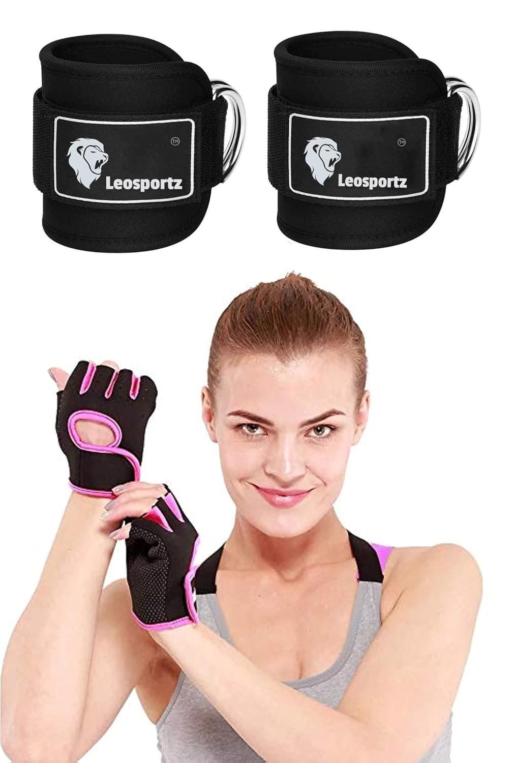 serveuttam Weight Lifting Gloves for Gym Workout, Crossfit, Weightlifting, Fitness & Cross Training – The Best for Men & Women (Gloves with Ankle Strap)
