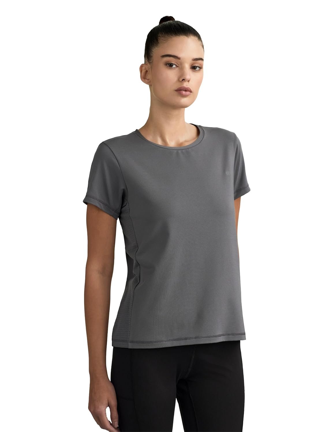 Symbol Premium Women’s Solid Regular Fit Sports Stretch T-Shirt | Round Neck | Raglan Sleeve | Moisture-Wicking | Activewear | Running | Gym | Plain (Available in Plus Sizes)