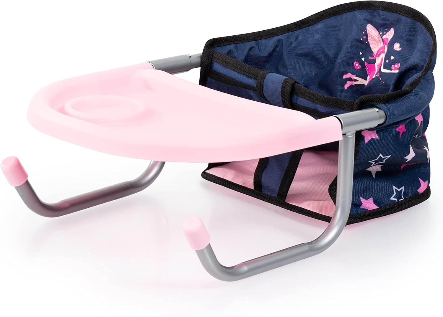 Bayer: Feeding Chair with Integrated Tray, Blue Fairy for Baby Dolls up to 46 cm, Imaginative Play