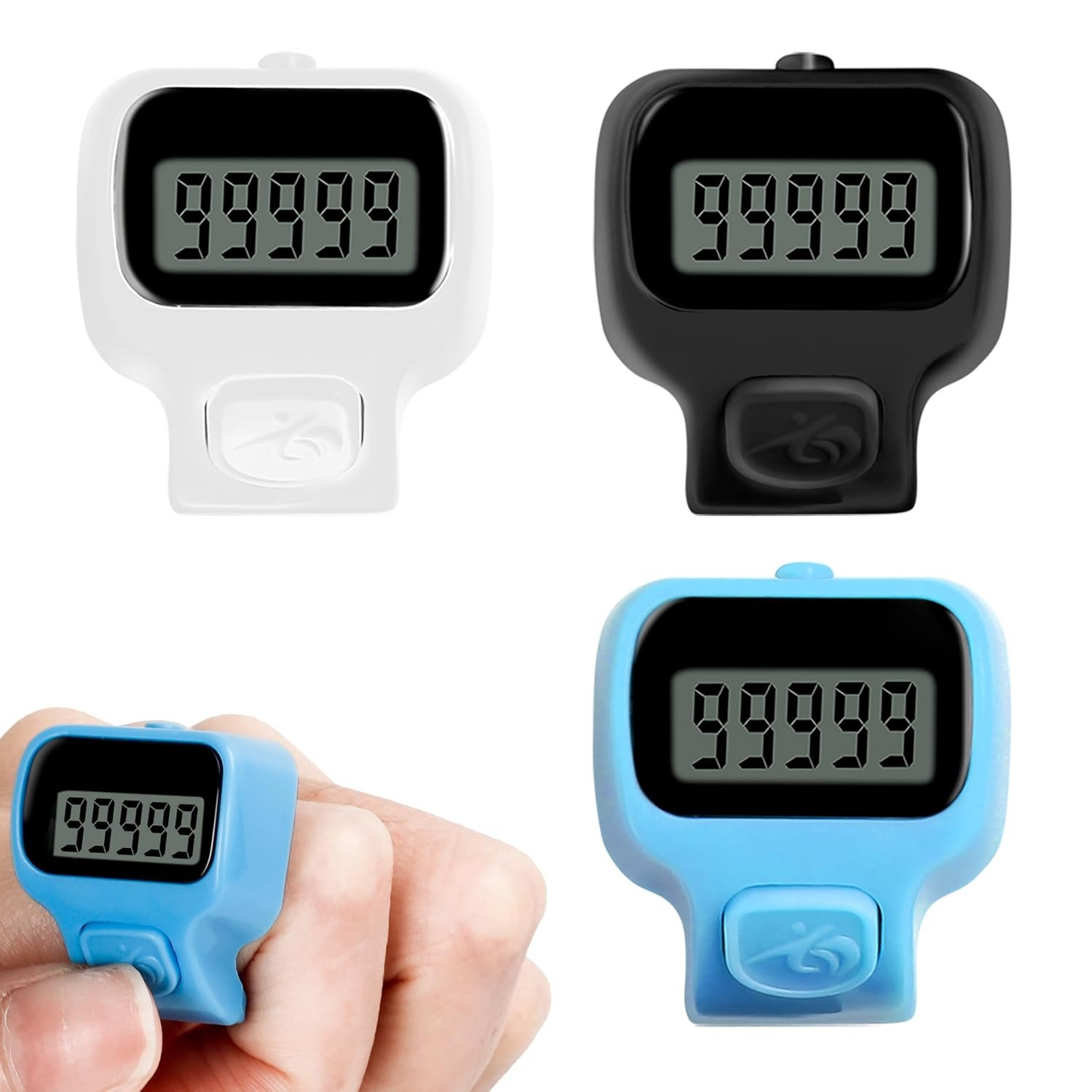 Amble Counter for Chanting Mantra, 3 Pack Jap Counting Machine, Finger Counter, Tally Counter Finger Ring