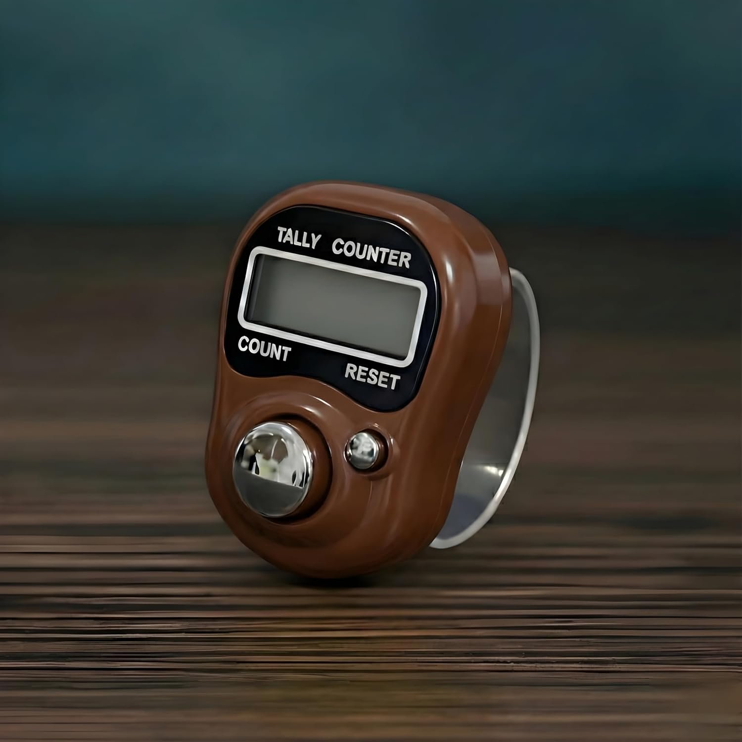 5 Digit Naam Jap Counter|Tasbih Counter|Mini Digital Tally Counter Finger Ring|Chanting Count Machine for Meditation, Mantra Jap,Cricket Umpire|Digital Counting Device (Brown-02)