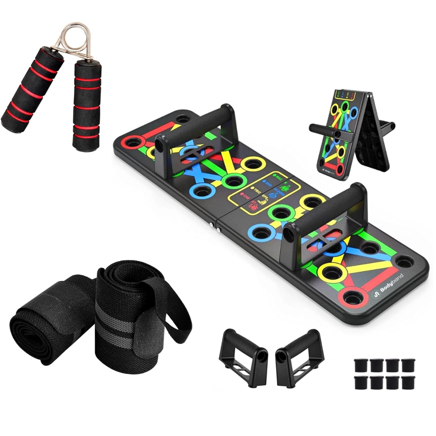 AG LIFESTYLE PRODUCTS Push Up Board 15 in 1 Push Up Board Fitness Equipment Home Gym Equipment For Men Women Push Up Stand Exercise Equipment with FREE 1 Wrist Band And 1 Hand Gripper