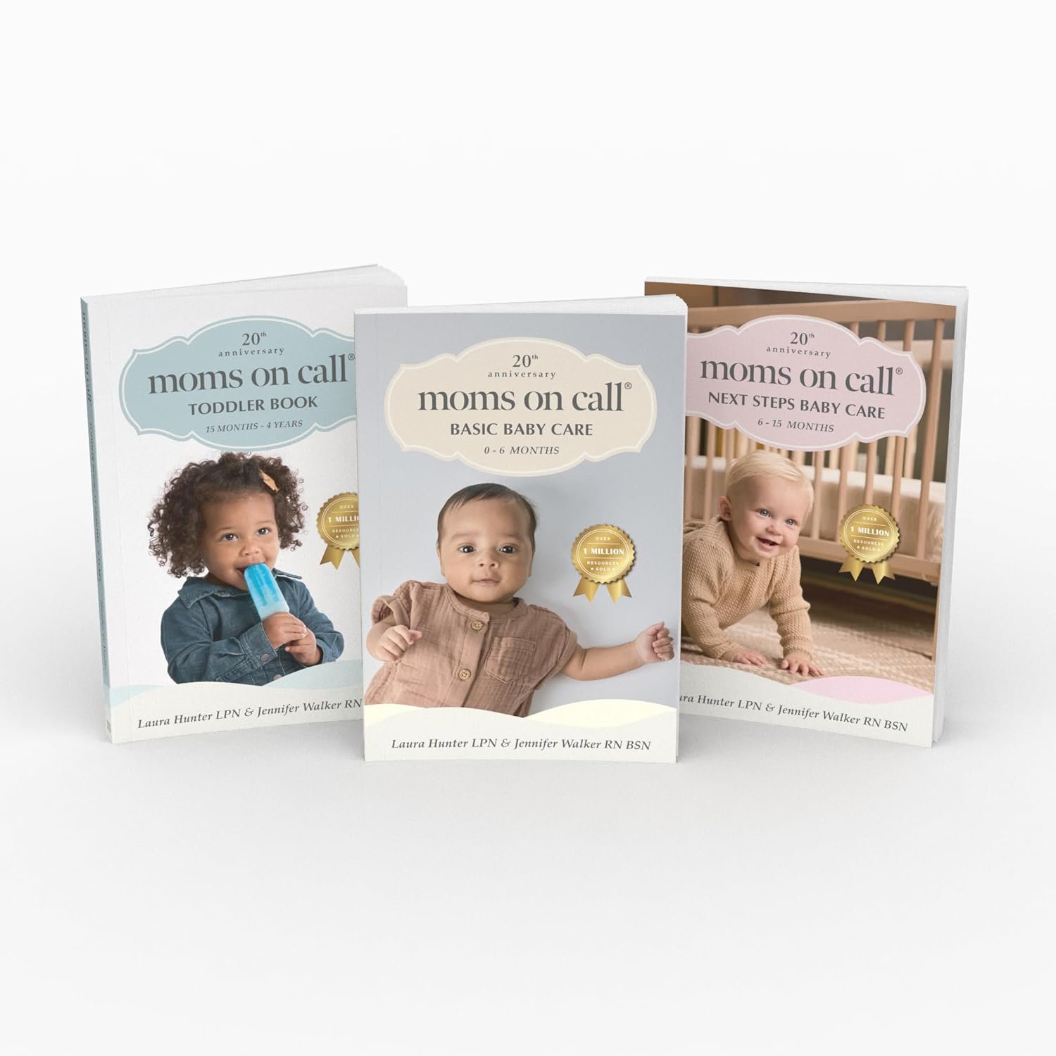 Moms on Call 3 Book Bundle | Basic Baby Care, Next Steps Baby Care, & Toddler Book 0 Months-4 Years | Parenting Set | 20th Anniversary Editions