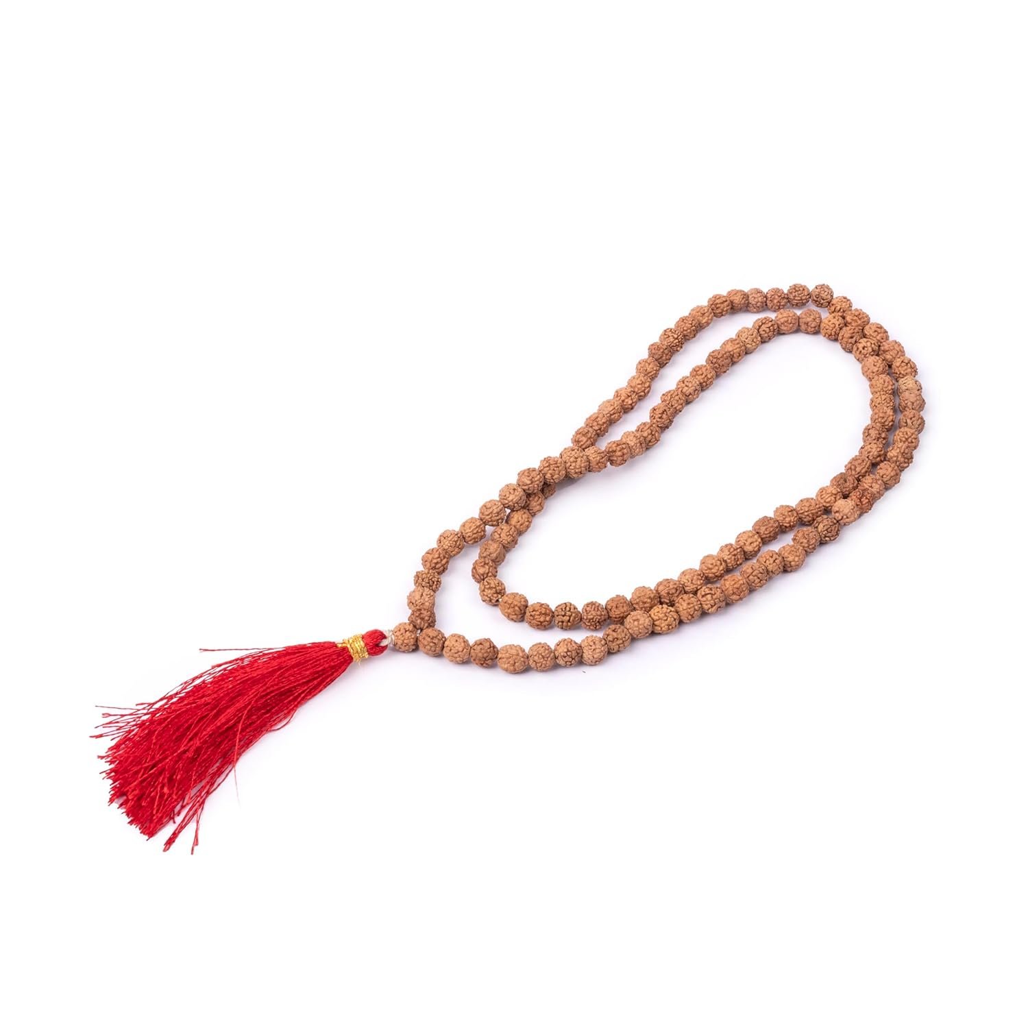 GFG Panch Mukhi Rudraksh Mala | Holy & Auspicious Jap Mala | Natural Rudraksha 108 Beads – 6MM