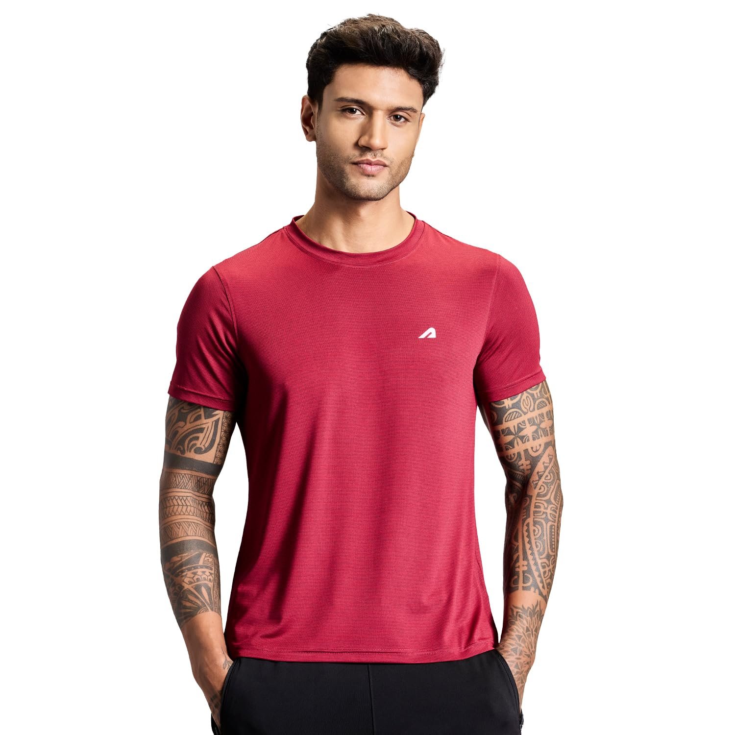 Boldfit Gym Regular Fit T Shirt for Men Round Neck Active Tshirt for Men Quick Dry Active Wear T Shirts for Man Dry Fit T Shirts for Men for Gym & Sports Wear Anti Odor Training Tshirt for Men