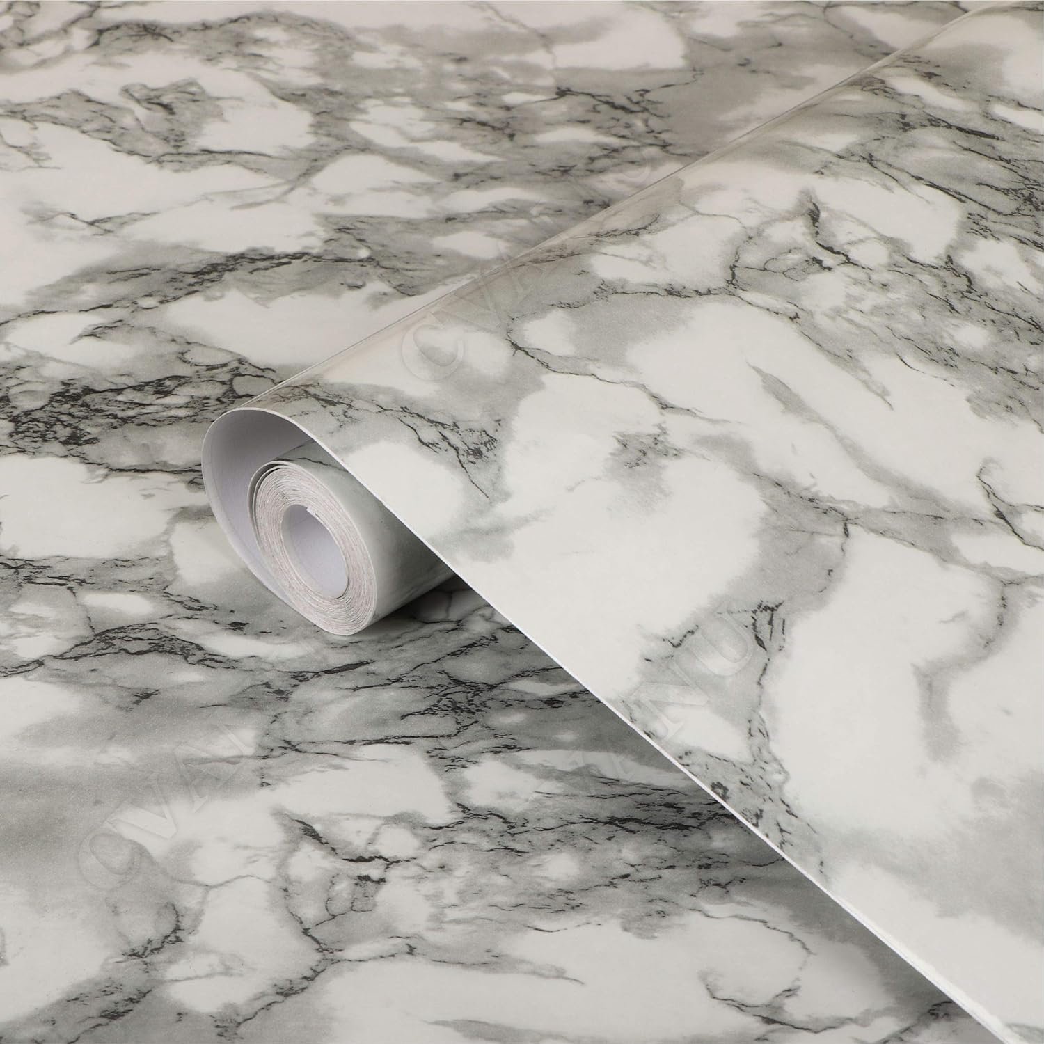 CVANU Marble Contact Paper Granite Self Adhesive Vinyl Film Marble Vinyl Countertop Peel and Stick Contact Paper Decorative Removable Waterproof Shelf Paper Cv-449 12”x75”inch