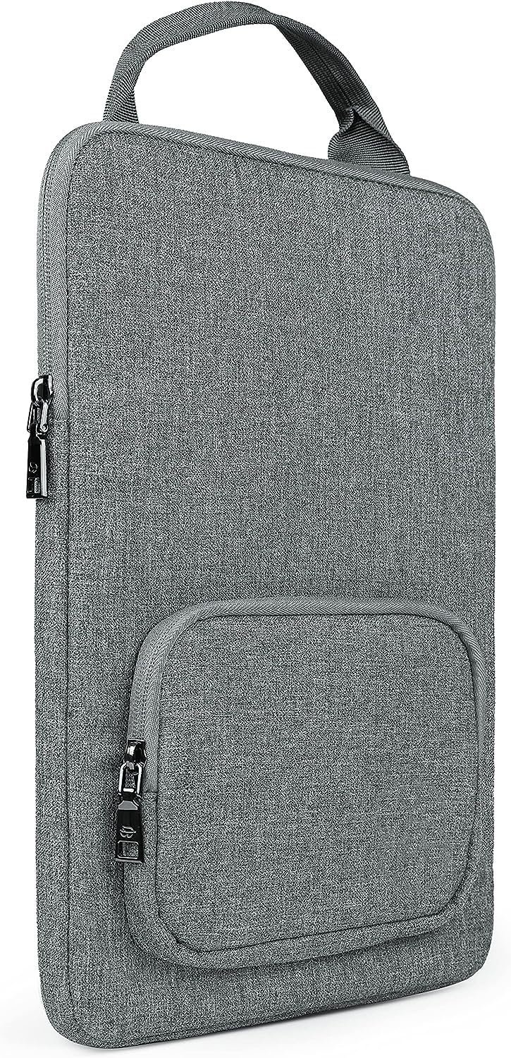 Dynotrek Counter 13.3 inch Laptop Sleeve Case Cover Pouch Hand Bag for Men Women Compatible Most MackBook Surfacebook Notepad Dust-Proof Bump-Proof Waterproof Fabric -Denim Grey