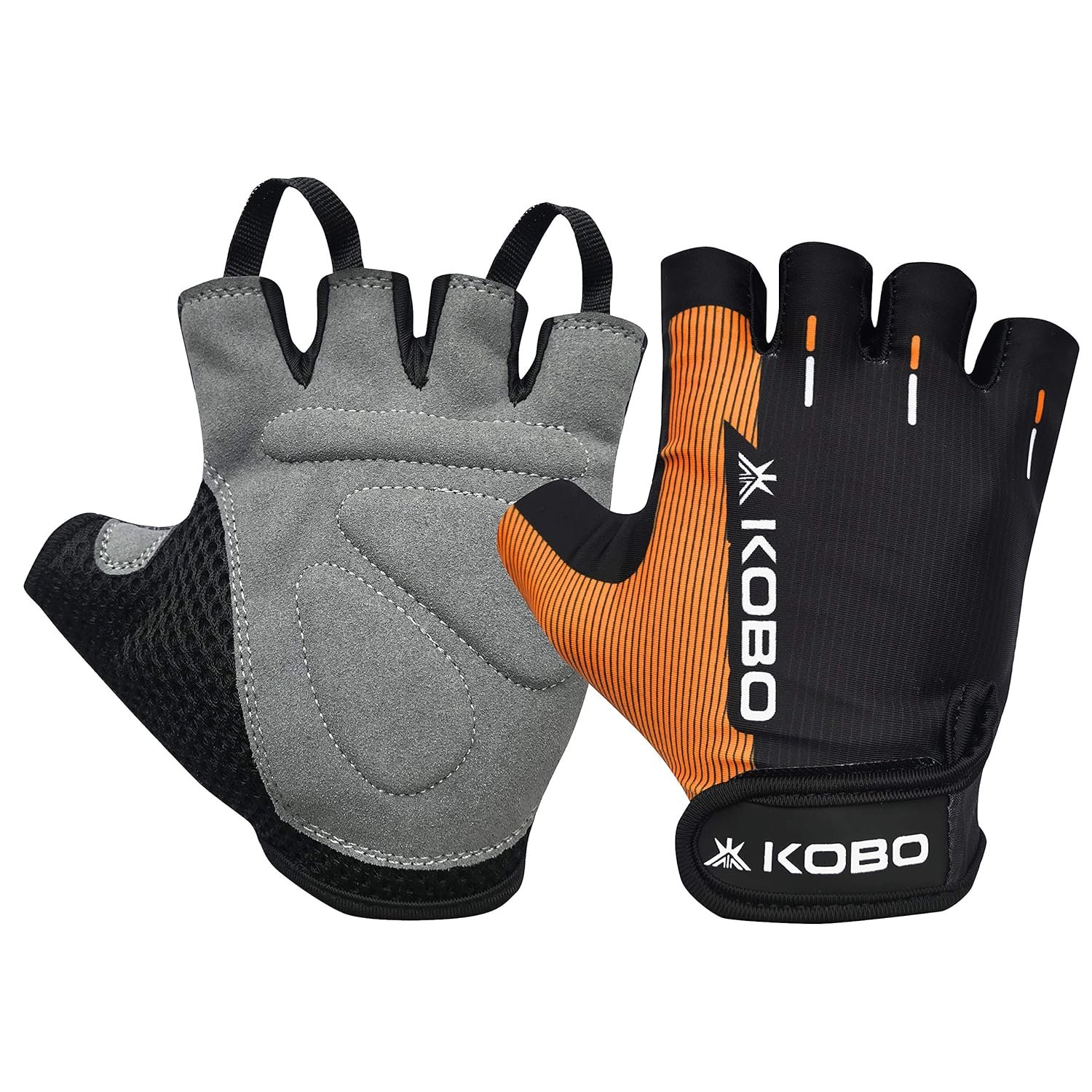 Kobo WTG-27-XL Lycra-Spandex Weight Lifting Gym GlovesXL (Multicolour)